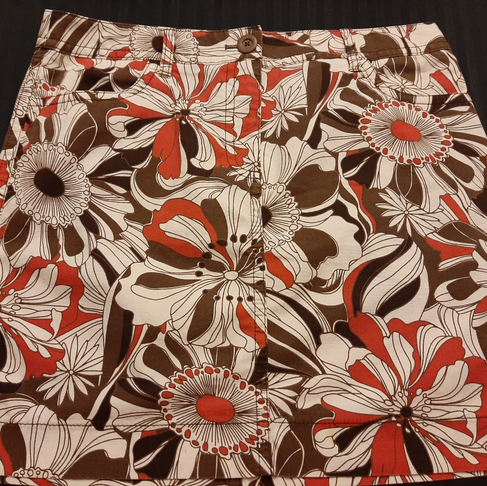 LOFT Print Skirt